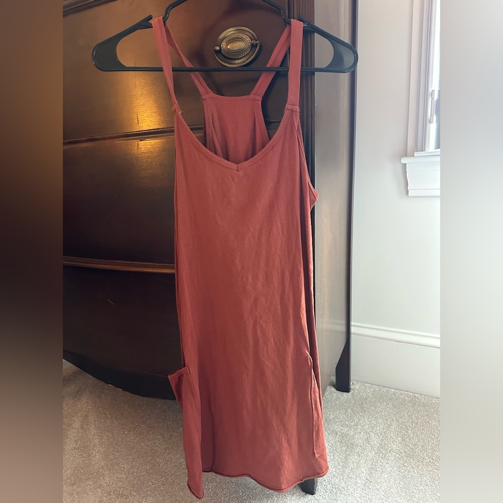 Rust Orange Athleisure Dress